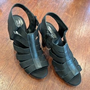 Aerosoles black Stage Lights heel